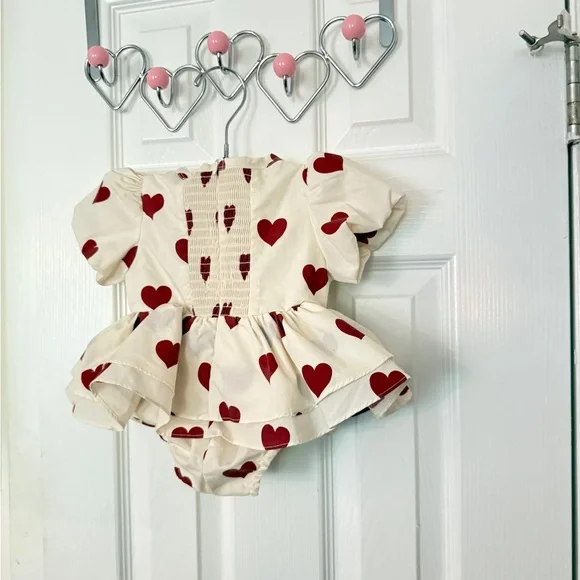 Ivy City Co Heart Ruffle Baby Bubble - Picture 9 of 13